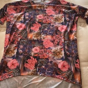 LuLaRoe HiLow Floral Dress Size XXS EUC